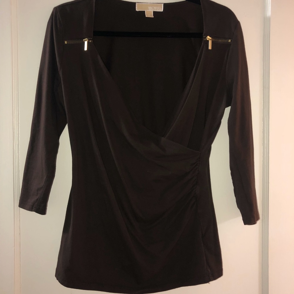 V-neck blouse